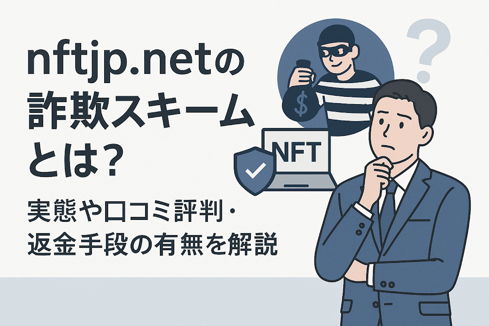 nftjp.netの詐欺スキームとは？実態や口コミ評判・返金手段の有無を解説