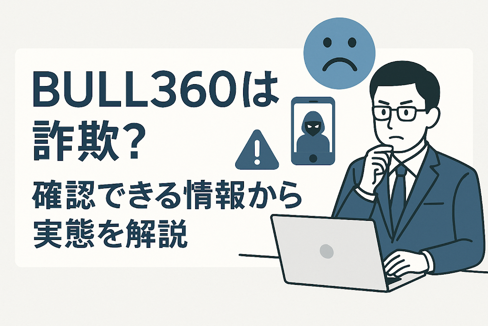 BULL360は詐欺？確認できる情報から実態を解説