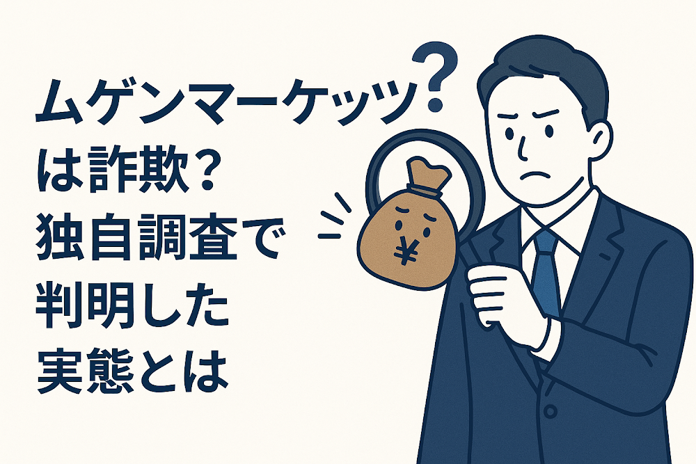 ムゲンマーケッツは詐欺?独自調査で判明した実態とは