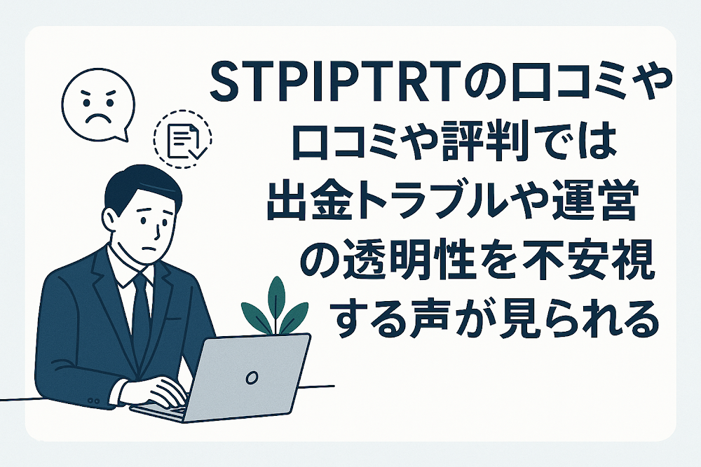 STPIPTRT(culmext.com)の口コミや評判では出金トラブルや運営の透明性を不安視する声が見られる