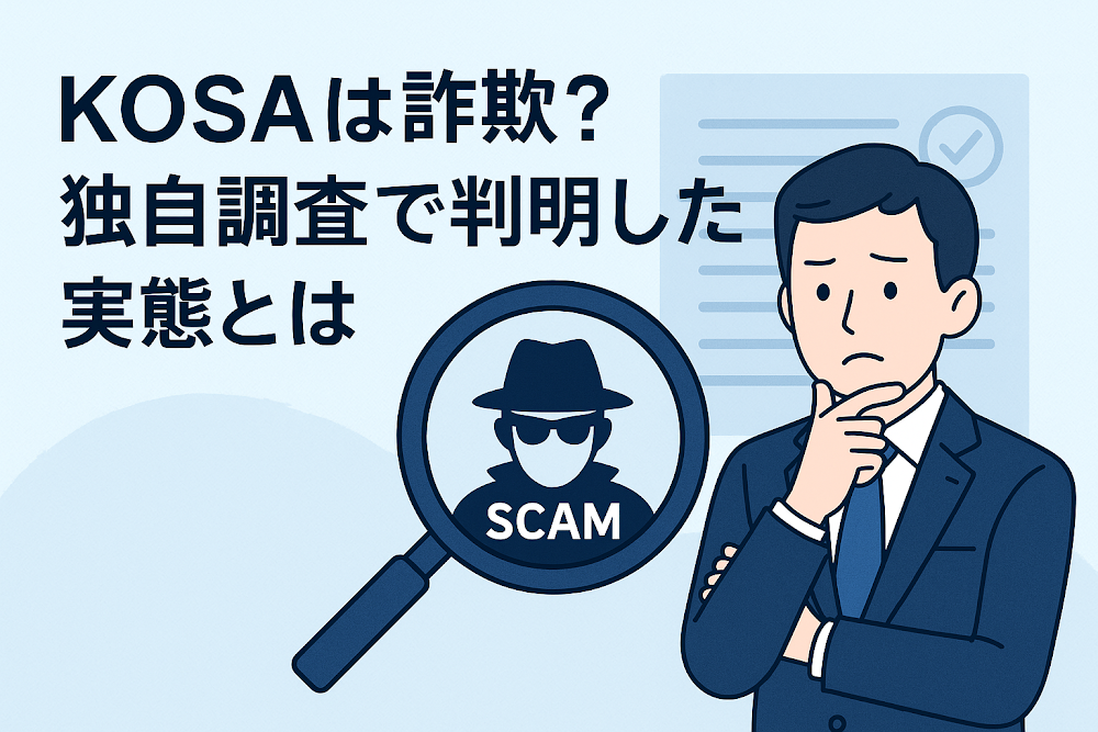 KOSA(kosa-tech.com)は詐欺?独自調査で判明した実態とは