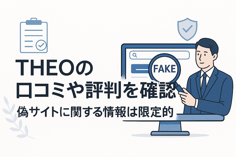 THEOの口コミや評判を確認　偽サイトに関する情報は限定的