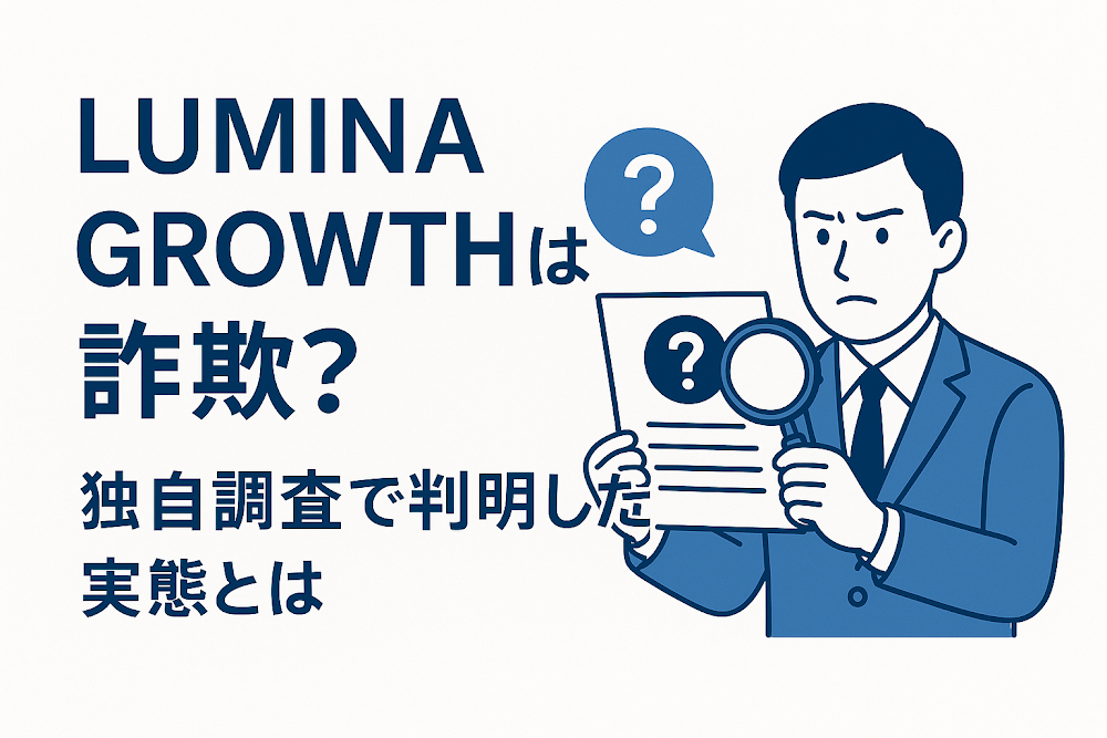 LUMINA GROWTHは詐欺?独自調査で判明した実態とは