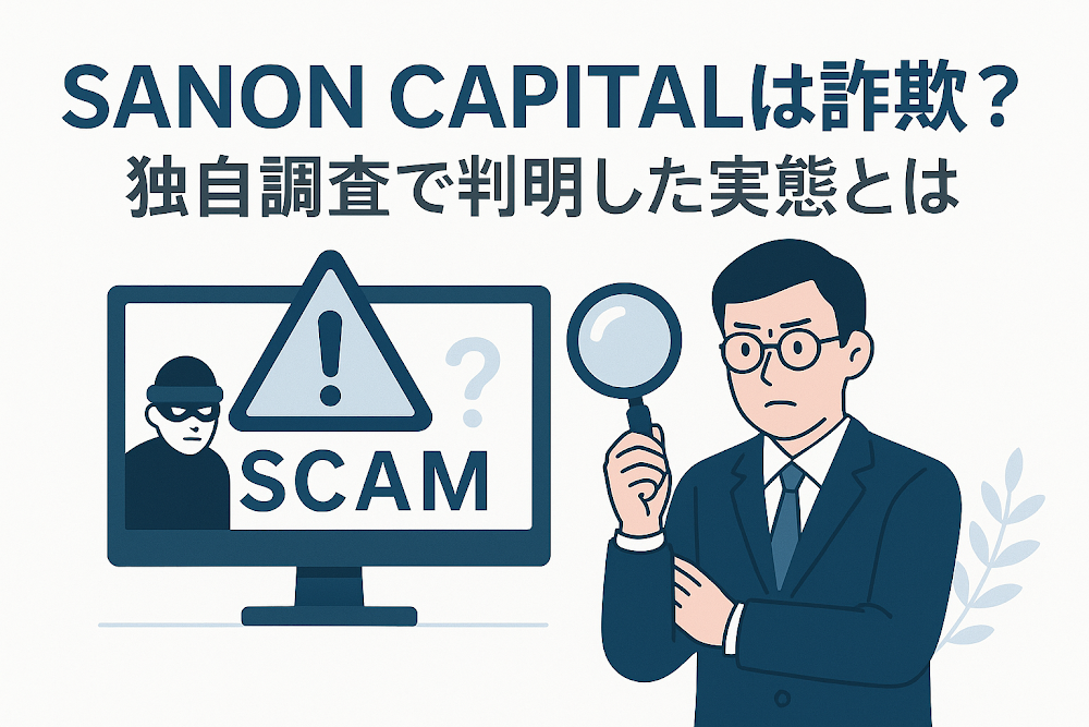 SANON CAPITAL（sanoncapital.cfd）は詐欺？独自調査で判明した実態とは