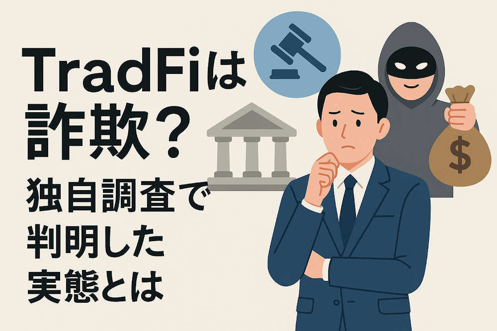 TradFiは詐欺?独自調査で判明した実態とは