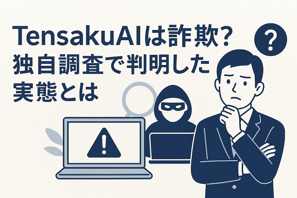 TensakuAIは詐欺？独自調査で判明した実態とは