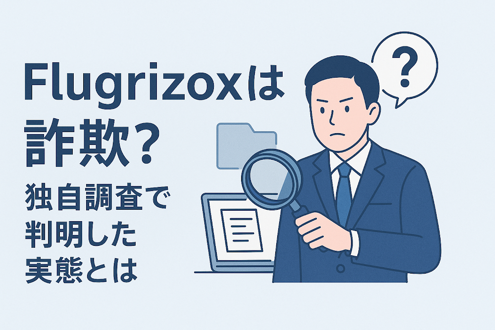 Flugrizoxは詐欺？独自調査で判明した実態とは