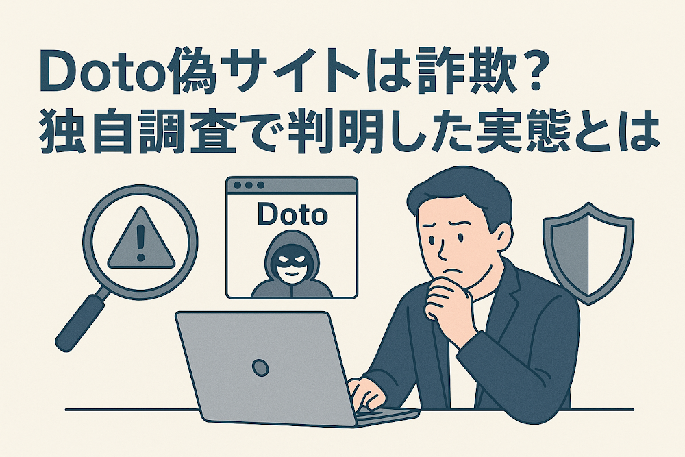 Doto偽サイトは詐欺？独自調査で判明した実態とは