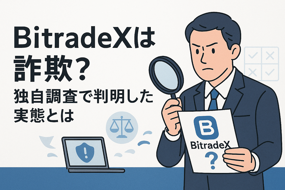 BitradeXは詐欺？独自調査で判明した実態とは