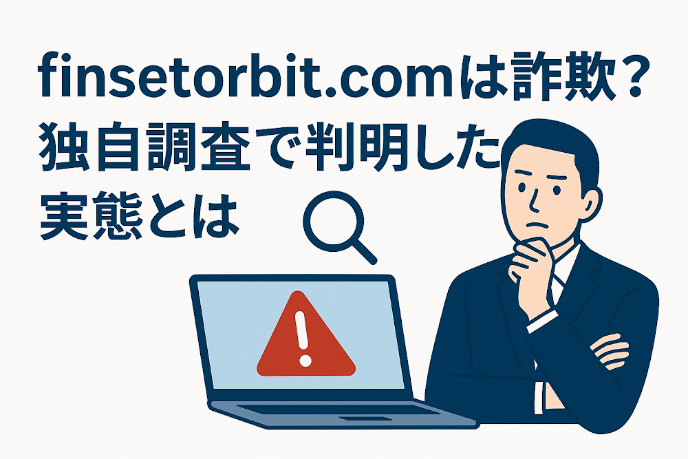 finsetorbit.comは詐欺？独自調査で判明した実態とは