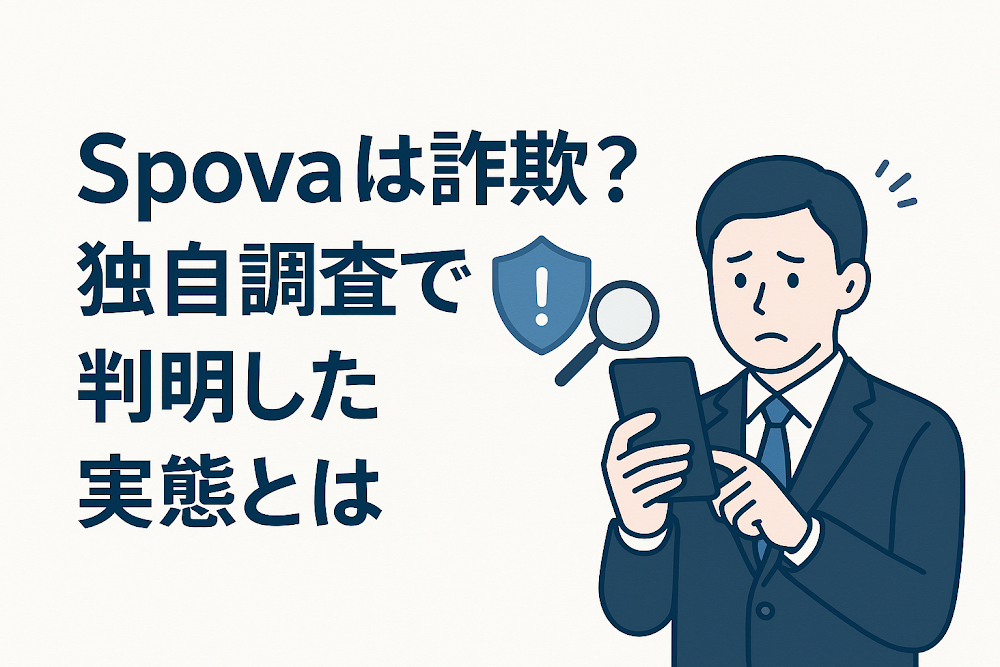 Spovaは詐欺？独自調査で判明した実態とは