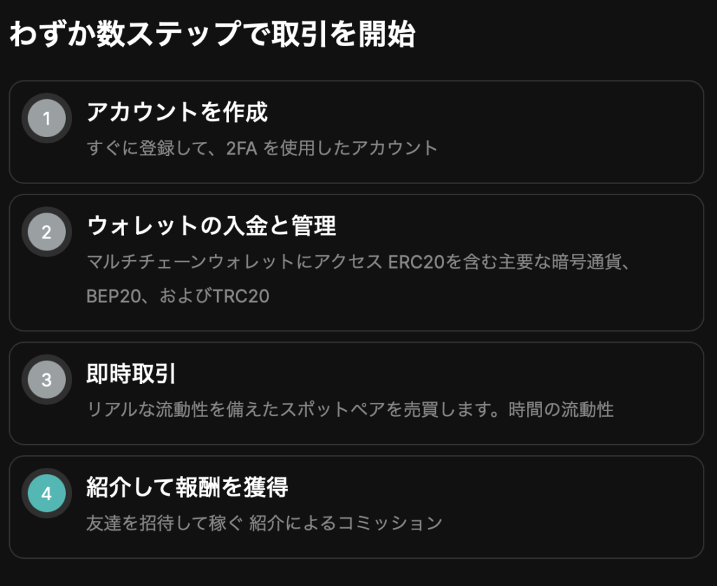 取引開始の手順
